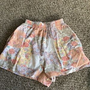 Patchwork urban outfitters high waisted shorts